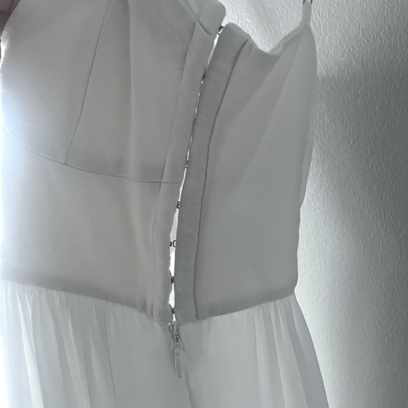 BCBGMaxAzria White Annamae High Low Dress - Picture 7 of 12